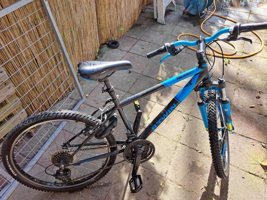 Mountain bike, Gebruikt, Velgrem, Versnellingen, Minder dan 49 cm