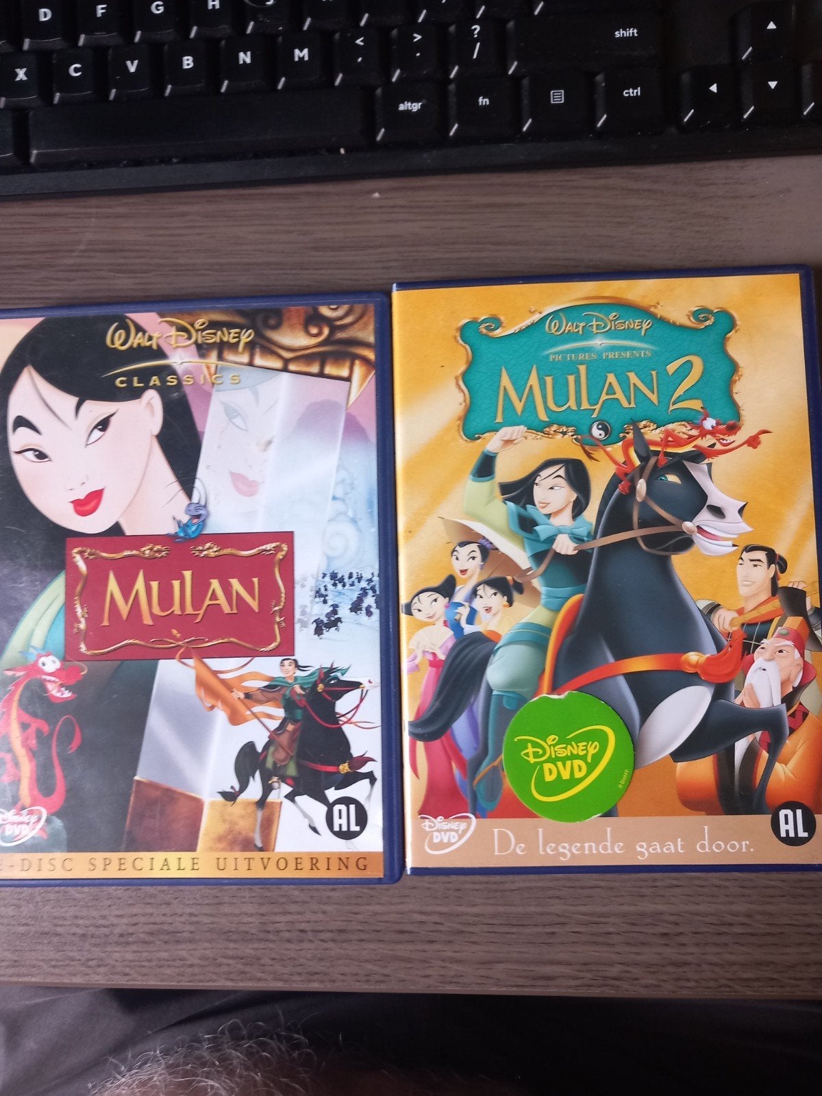 Mulan & Mulan 2 DVD - Disney Classics, Gebruikt, Animatie, Alle leeftijden, Nederlands