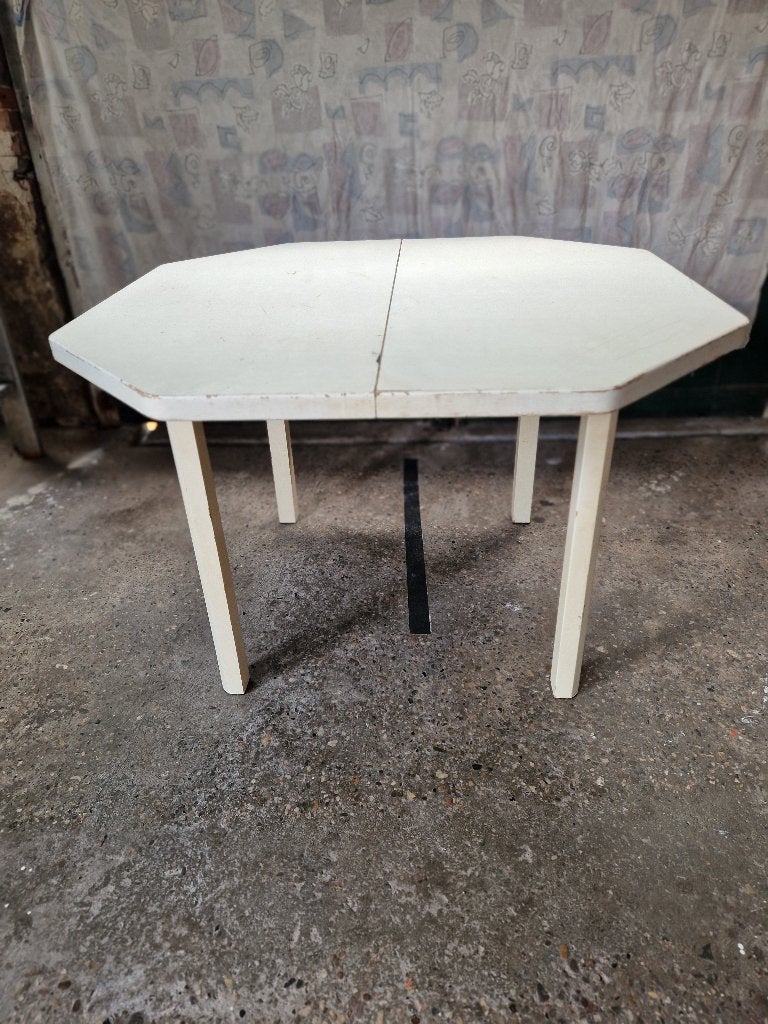 tafel, Huis en Inrichting, Tafels | Eettafels, Ophalen, Gebruikt, 100 tot 150 cm, Vierkant