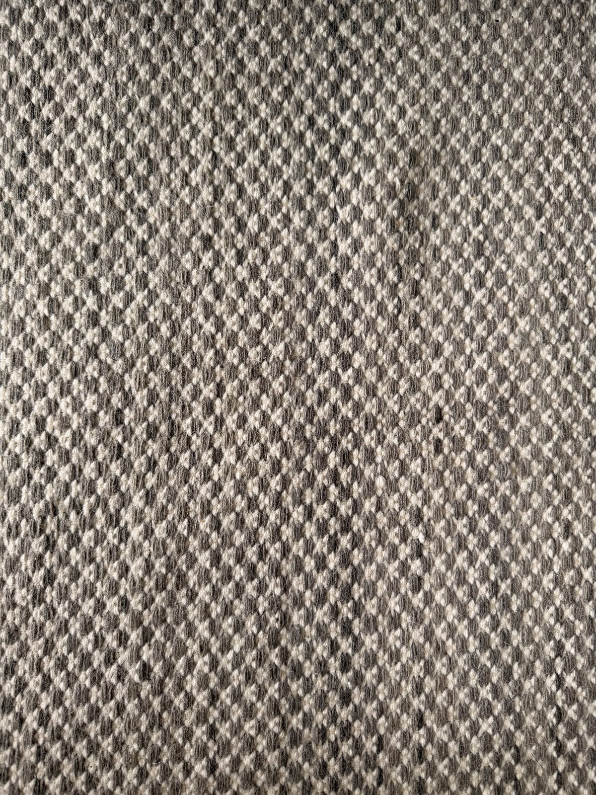 HAY Moiré Kelim Vloerkleed 300x400 cm - Handgeweven Wol, Ophalen, 200 cm of meer, Grijs, Rechthoekig