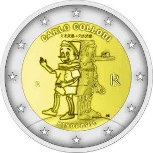 2 Euro Italie 2026 - Pinocchio - UNC, Postzegels en Munten, Verzenden, Italië, 2 euro, Losse munt
