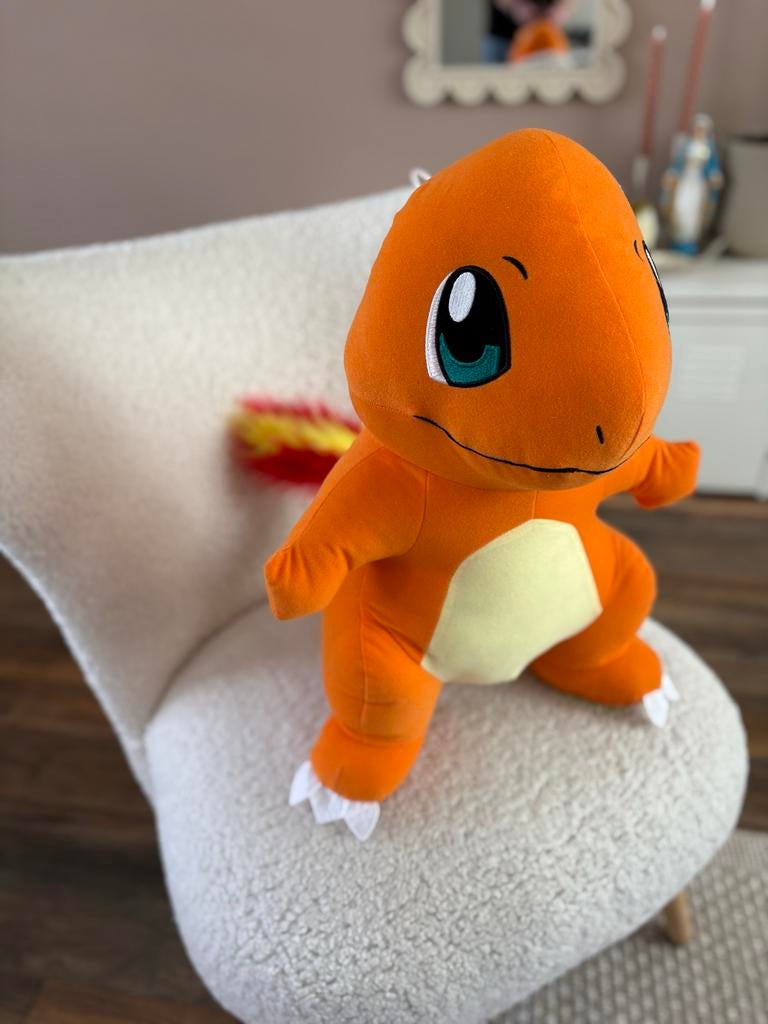 Grote Pokémon Charmander Knuffel - 50 cm, Kinderen en Baby's, Speelgoed | Knuffels en Pluche, Oranje, Overige typen, Ophalen of Verzenden