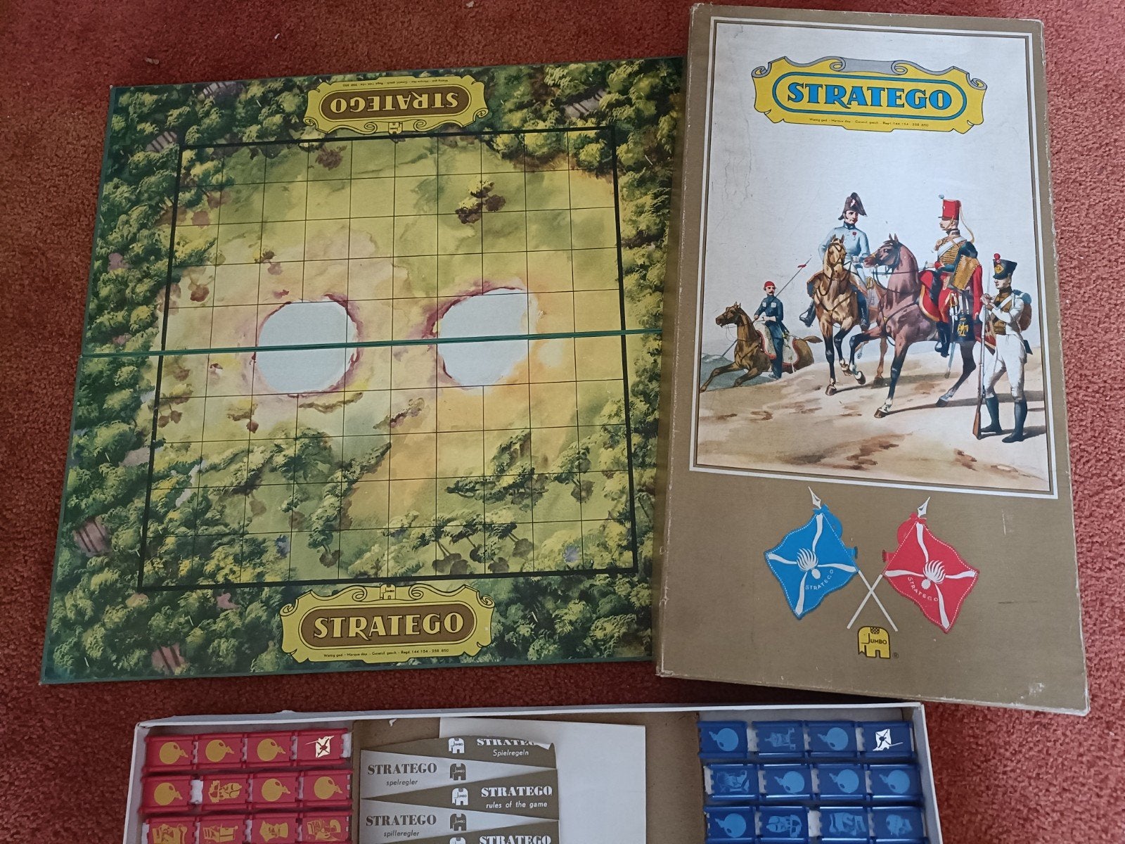 Stratego Bordspel - Klassiek Strategisch Spel, Een of twee spelers, Ophalen of Verzenden, Gebruikt