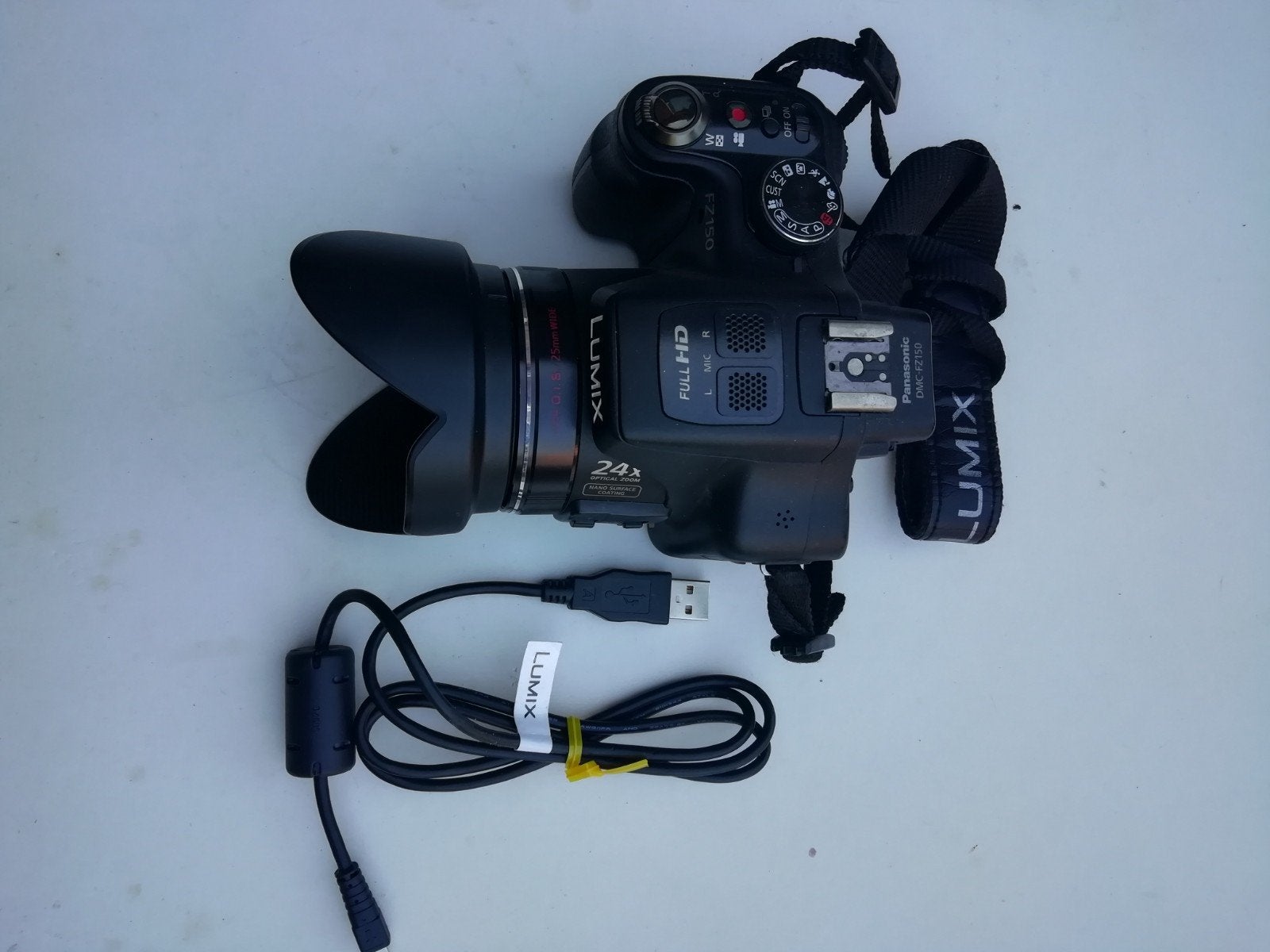 Panasonic Lumix DMC-FZ150 - Werking niet getest, Panasonic, USB-kabel, Ingebouwde flitser, Ophalen of Verzenden