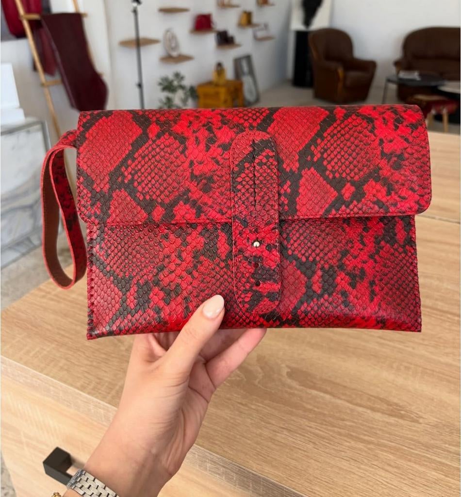 Luxe dames clutch met polsband, Ophalen of Verzenden, Nieuw, Overige kleuren, Overige typen