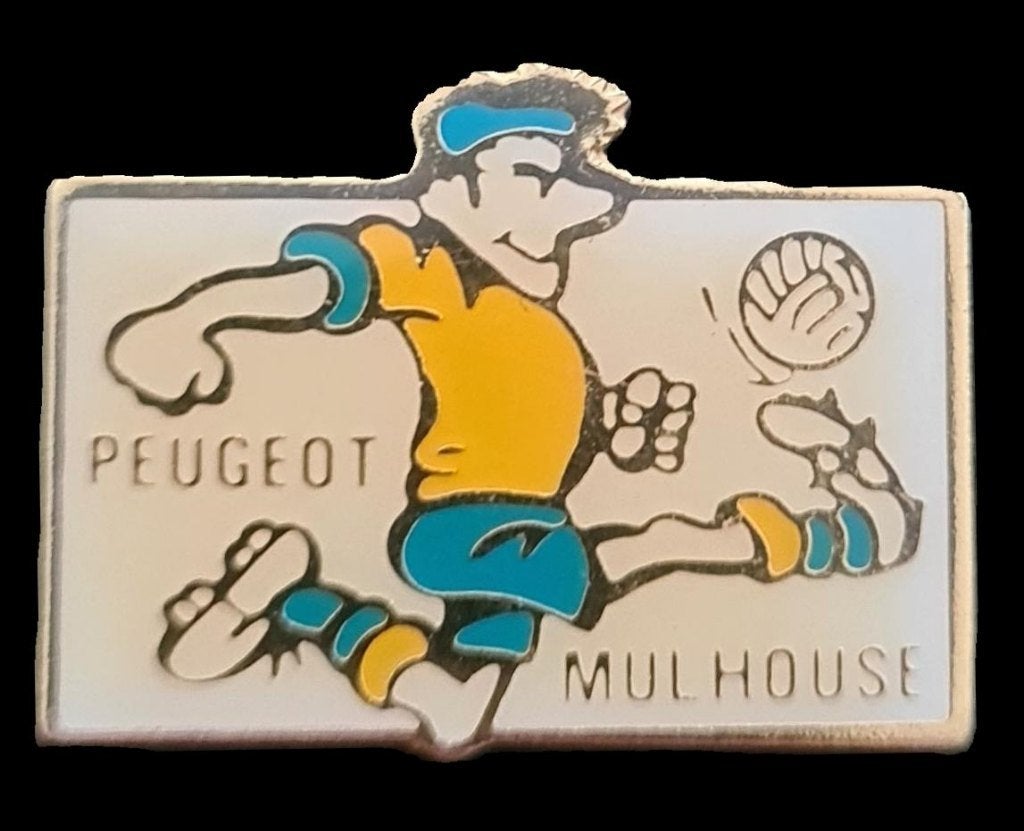 Peugeot Mulhouse voetbal pin, Verzamelen, Speldjes, Pins en Buttons, Verzenden, Nieuw, Transport, Speldje of Pin