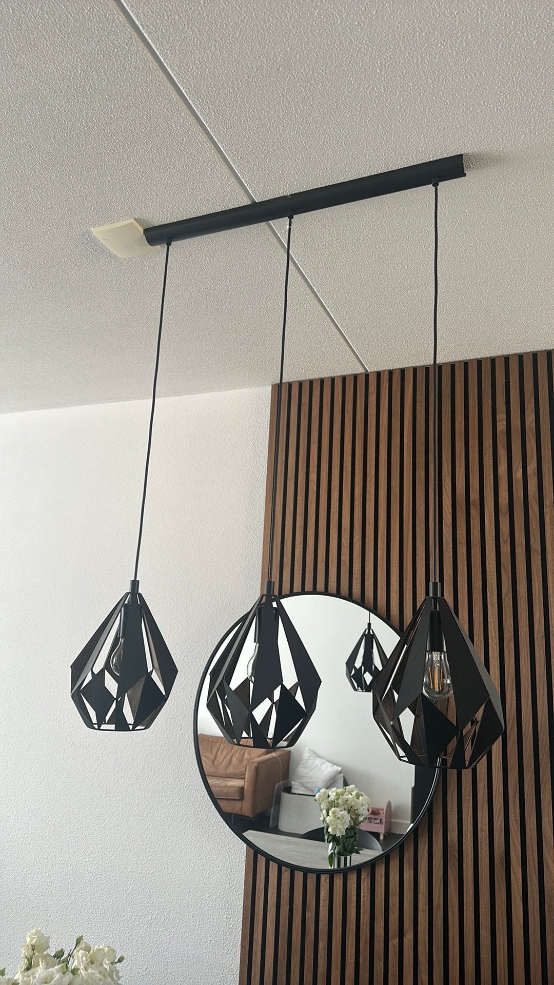 Hanglamp eettafel 75 cm breed, Huis en Inrichting, Lampen | Hanglampen, Ophalen, Zo goed als nieuw