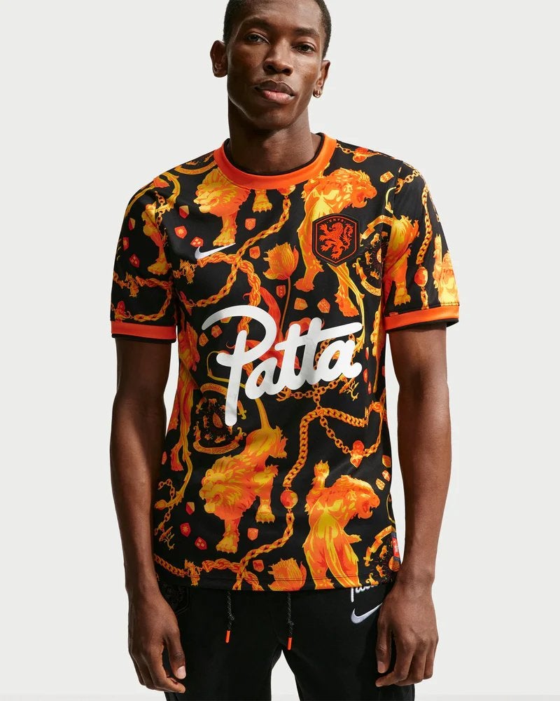 Nike x Patta x Netherlands KNVB Pre Match Jersey Maat: S, Ophalen of Verzenden, Nieuw, Maat 46 (S) of kleiner, Zwart