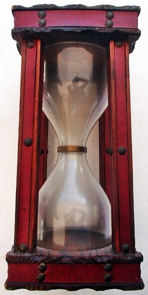 Houten zandloper cq. Spaarpot Vintage, Ophalen of Verzenden