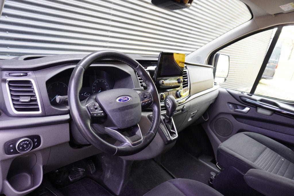 Ford Transit Custom 130pk Automaat L2H1 Limited Raptor gril, 15 km/l, Euro 6, 1650 kg, Zwart