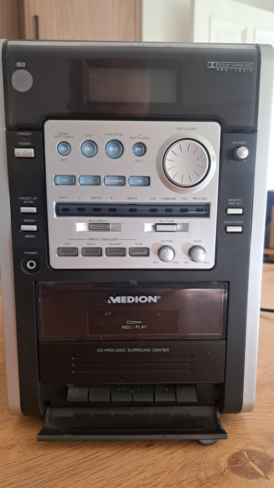 Medion MD5371 Microset met Dolby Surround en speakers, Gebruikt, Cassettedeck, Microset, Ophalen