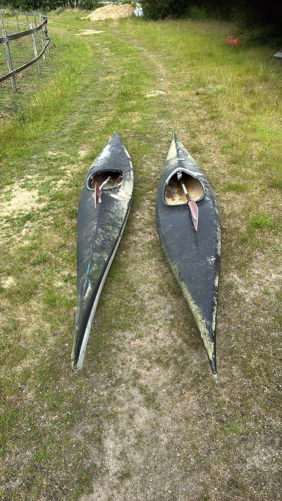 Twee kano’s 2x, Watersport en Boten, Kano's, Gebruikt, Eén persoon, Met peddels, Overige typen