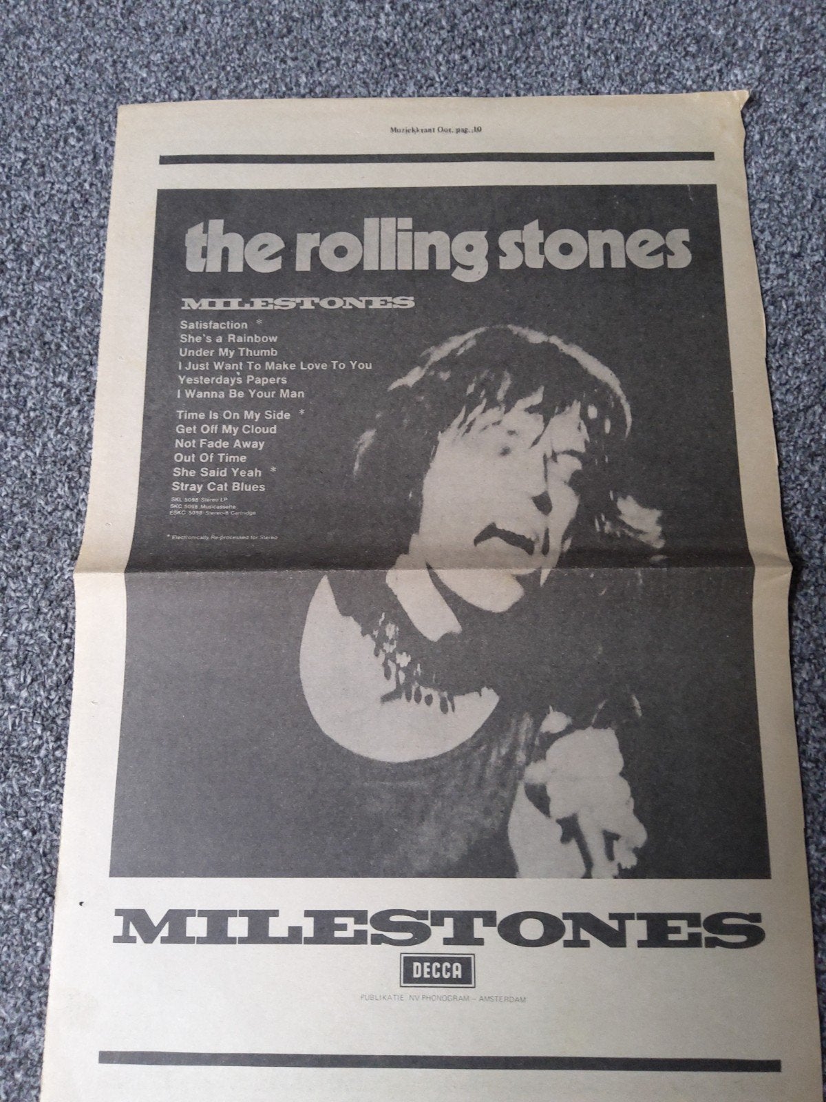 The Rolling Stones:  Promo  Milestones   2 euro, Verzamelen, Ophalen of Verzenden, Boek, Tijdschrift of Artikel