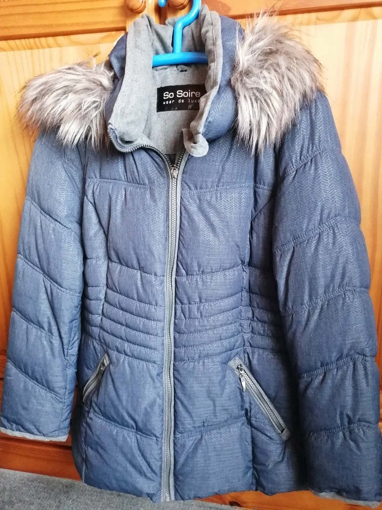 Dames Winterjas maat 44, So Soire, Zwart, Maat 42/44 (L), Nieuw