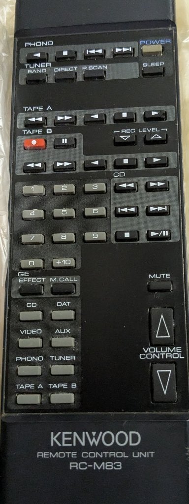Kenwood RC-M83 Afstandsbediening voor Audio Systeem, Ophalen of Verzenden, Gebruikt, Origineel, Mediaspeler