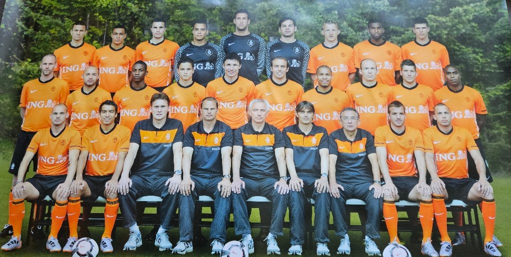 Nederlands elftal poster ca.2010, verzamelen voetbalposters!, Ophalen, Rechthoekig Liggend, Zo goed als nieuw, A1 t/m A3