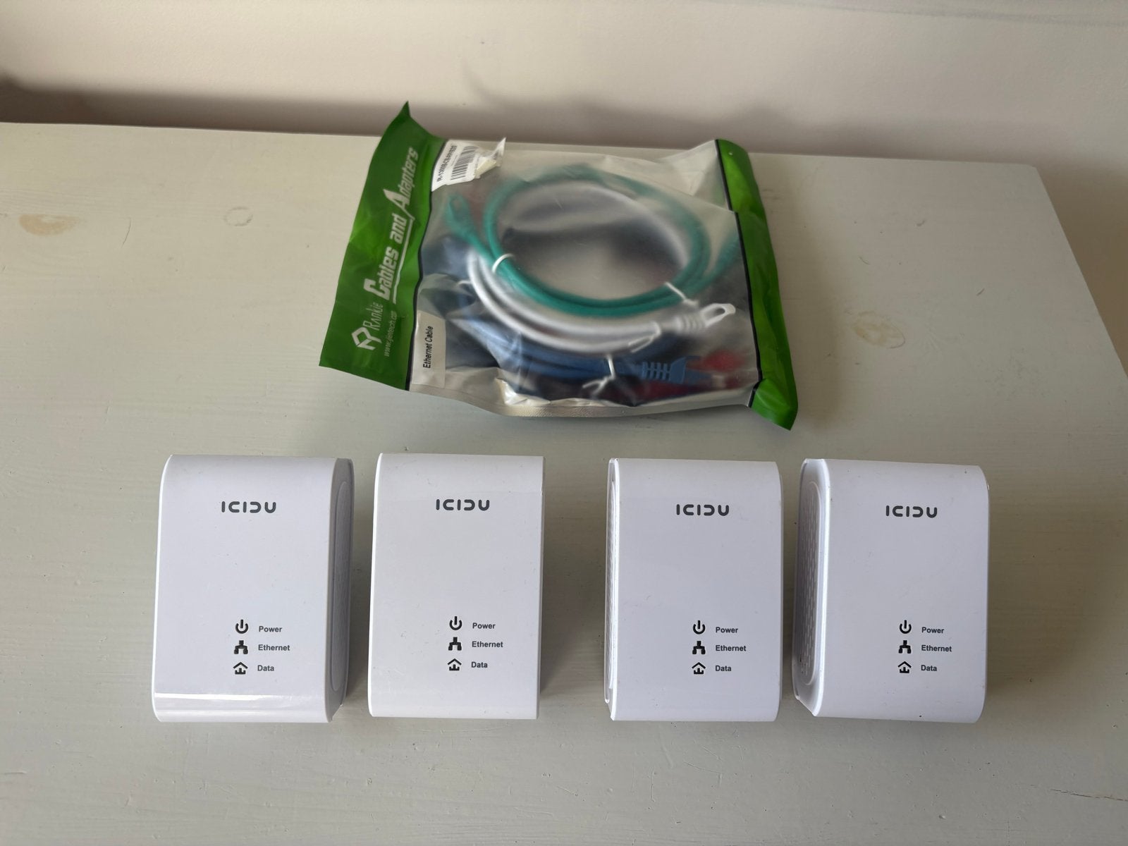 Vier stuks ICIDU Homeplug Adapters NI-707525 Starter Kit, Ophalen of Verzenden, Gebruikt