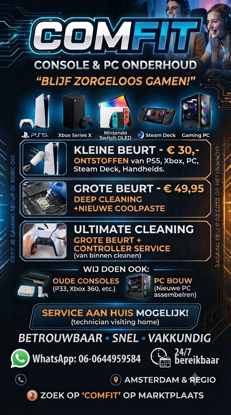 PS5 Xbox cleaner console cleaner schoonmaak PC ps5 coolpaste, Ophalen of Verzenden, Nieuw