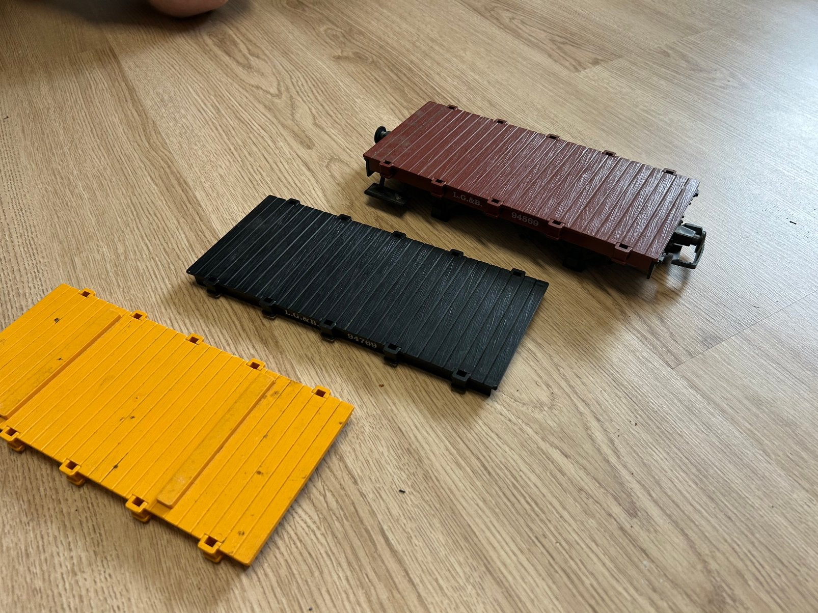 Partij spoor Toytrain materiaal voor de knutselaar., Gebruikt, Gelijkstroom, Wagon, Ophalen of Verzenden