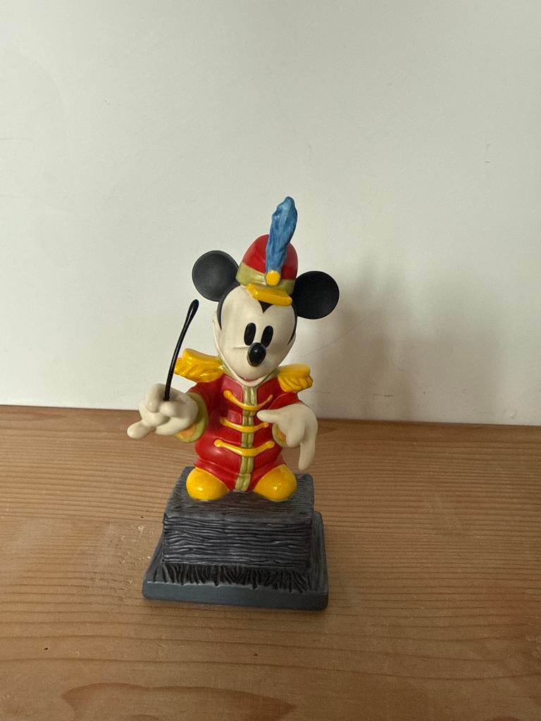 WDCC Mickey Mouse From the Top The Band Concert met COA, Verzamelen, Ophalen of Verzenden, Mickey Mouse, Zo goed als nieuw, Beeldje of Figuurtje