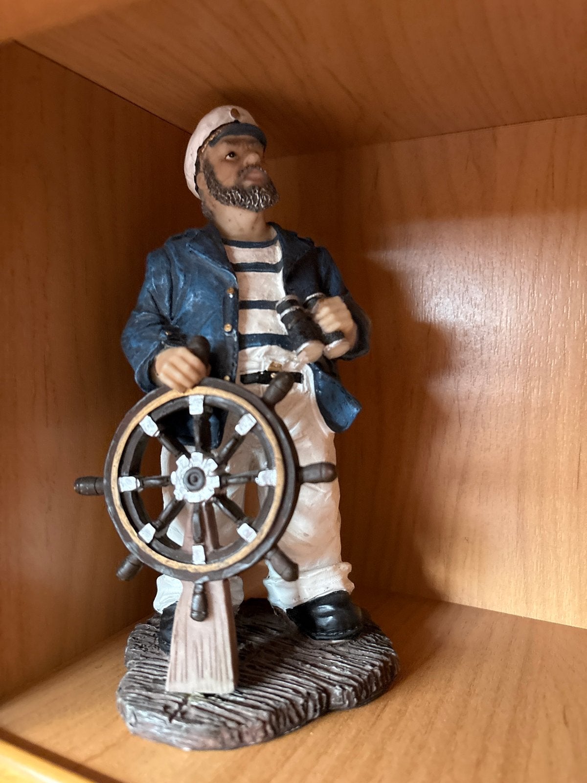 Zeeman beeldje met stuurwiel en verrekijker, Ophalen of Verzenden, Gebruikt, Mens