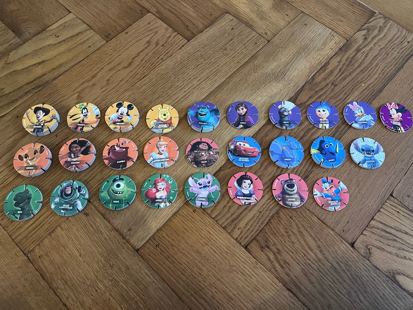 27 verschillende Disney Diskeyz - kies zelf!, Ophalen of Verzenden, Overige figuren, Gebruikt, Overige typen