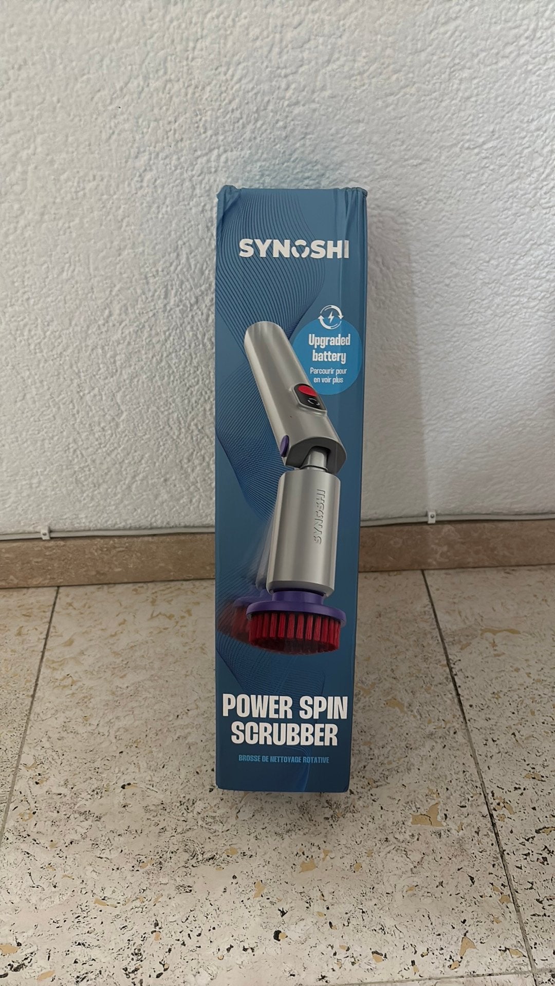 Synoshi power spin scrubber, Ophalen of Verzenden, Bezem of Borstel