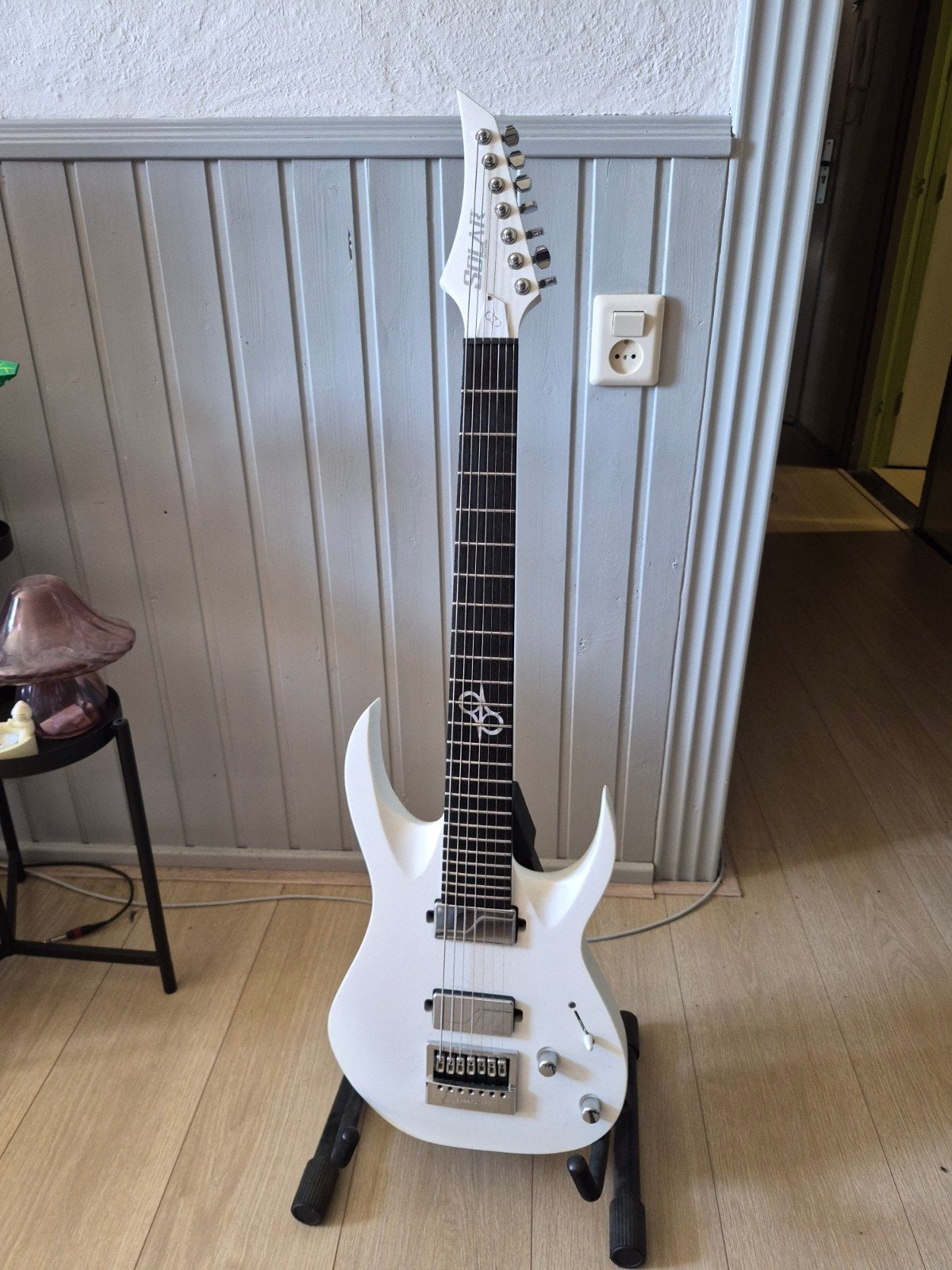 Solar Guitars A1.7 Vinter Pearl White Matte, Ophalen, Solid body, Overige merken