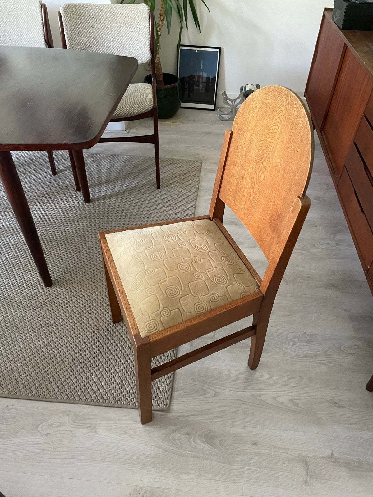 Eetkamerstoel - Amsterdamse School - 1920, Antiek en Kunst, Antiek | Meubels | Stoelen en Banken, Ophalen