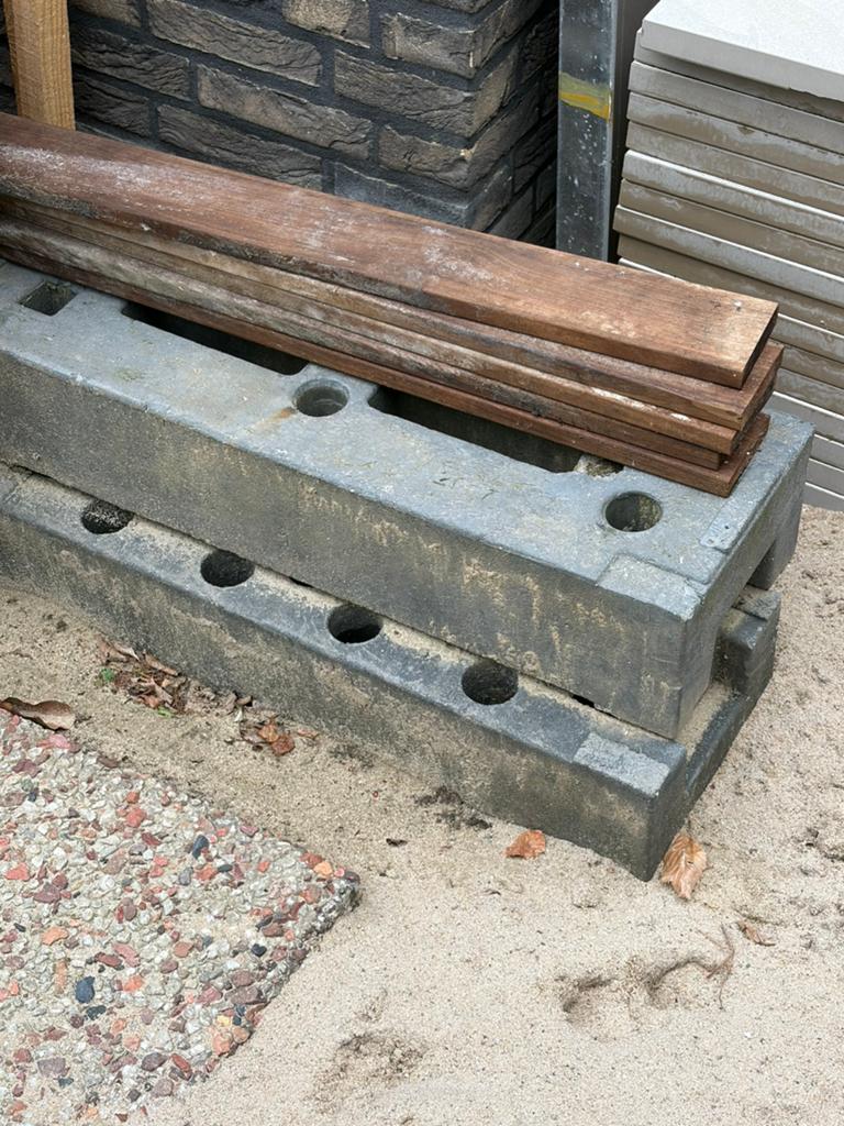 Bouwhekvoeten, Ophalen