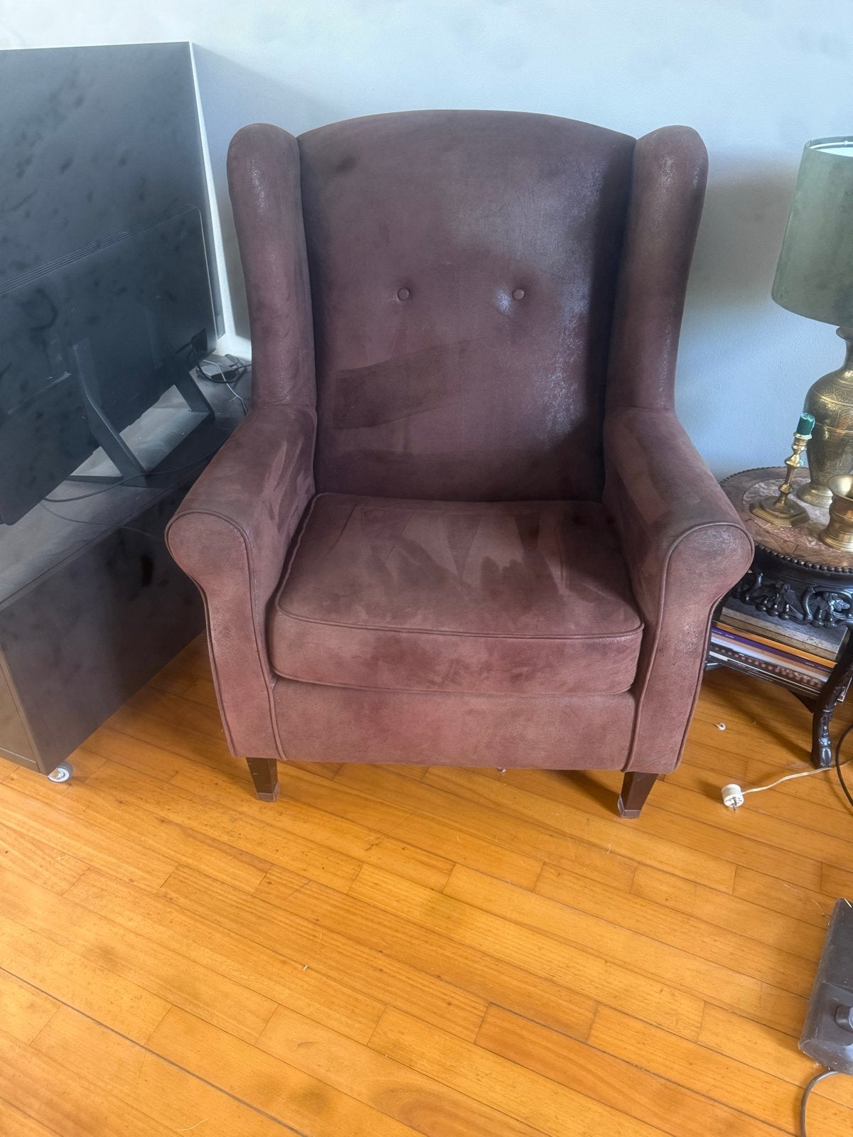 Comfortabele bruine fauteuil, Huis en Inrichting, Ophalen, Gebruikt, Bruin, Eén
