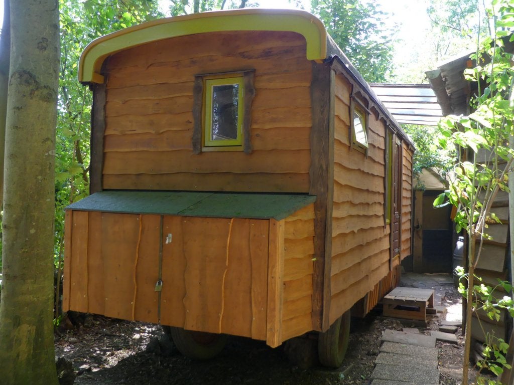 Woonwagen, pipowagen, tinytiny house, Doe-het-zelf en Verbouw, Bouwketen en Schaftketen, Ophalen, Gebruikt
