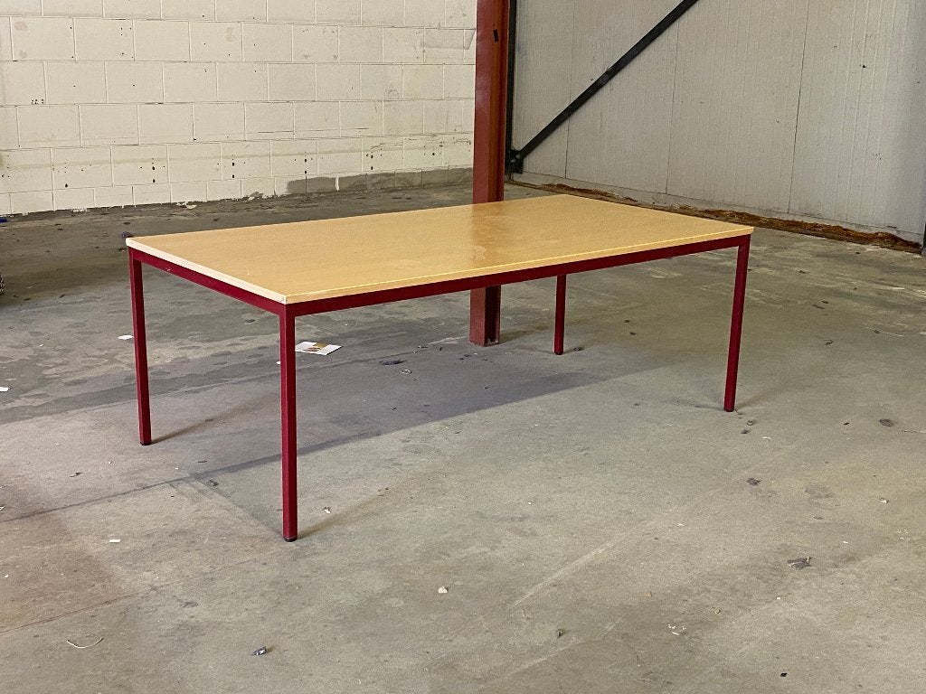 GRATIS AF TE HALEN MOOIE GROTE TAFEL 2X1METER, Huis en Inrichting, Tafels | Eettafels, Ophalen, Gebruikt, 200 cm of meer, 50 tot 100 cm