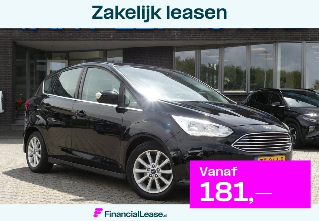 Ford C-Max 1.0 Titanium / Navigatie / Panoramadak / Apple Ca, Voorwielaandrijving, Gebruikt, Euro 6, Zwart