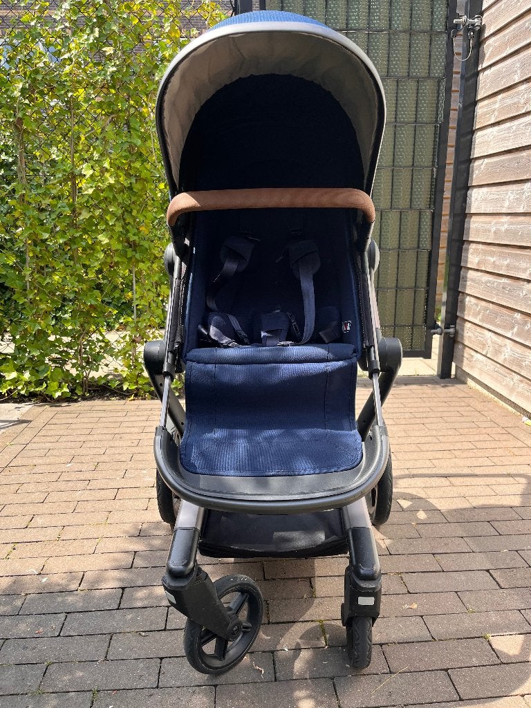 Blauwe Joolz day 3 kinderwagen incl. Accessoires, Gebruikt, Verstelbare duwstang, Ophalen, Kinderwagen
