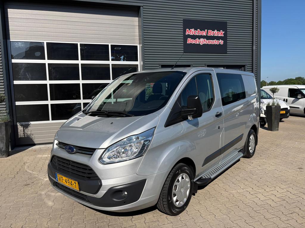 Ford Transit Custom 290 2.2 TDCI Dubbele Cabine Marge, Auto's, Bestelauto's, Bedrijf, Te koop, ABS, Airconditioning, Bluetooth