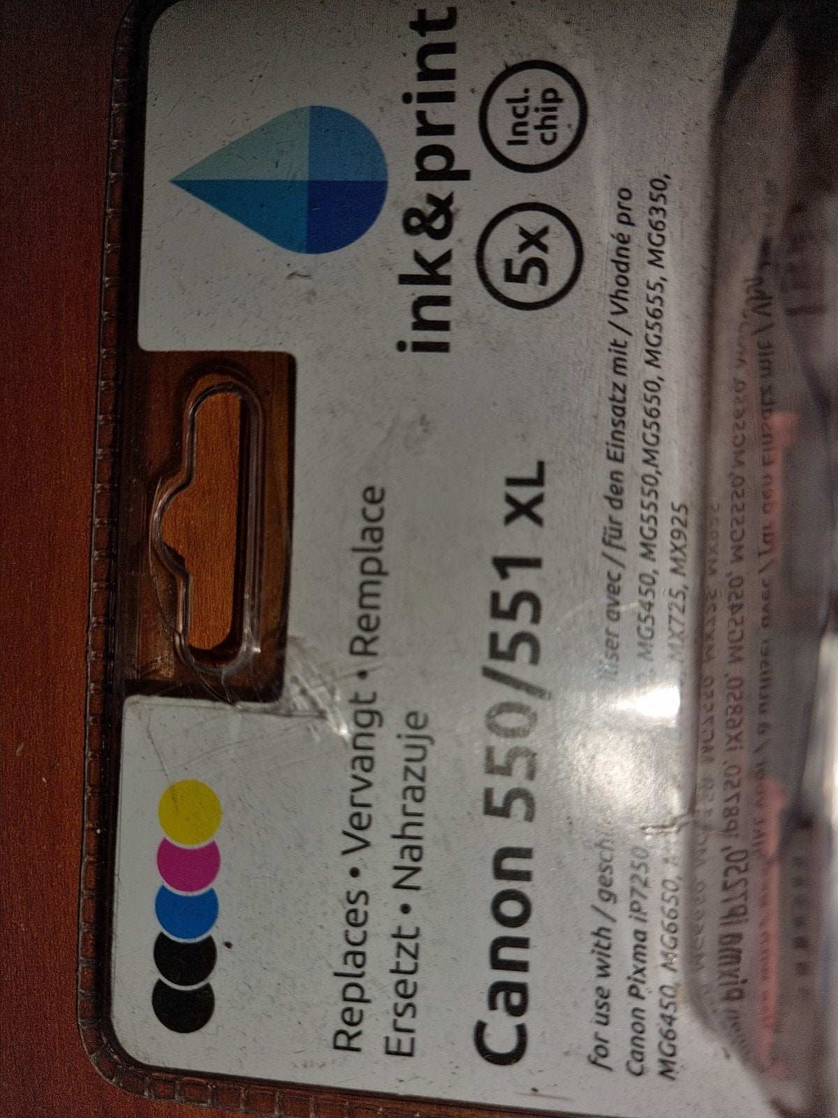Canon 550/551 XL inkt cartridges (5 stuks), Ophalen of Verzenden, Nieuw, Cartridge, Ink&print (compatibel met Canon)