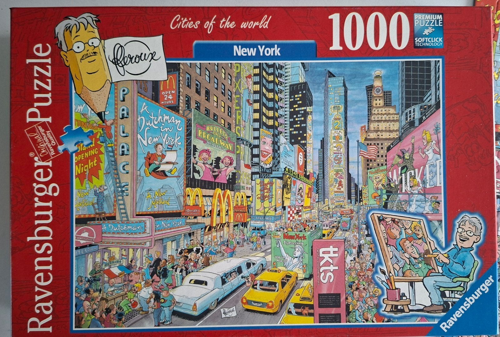 Ravensburger Fleroux puzzel 1000 stukjes New York, Ophalen of Verzenden, 500 t/m 1500 stukjes, Zo goed als nieuw, Legpuzzel