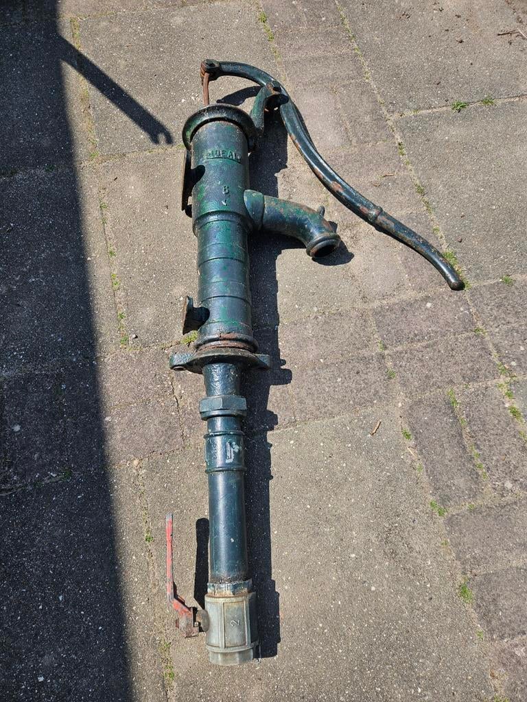 Antieke Ideal 6 waterpomp - Groen gietijzer, Ophalen, Gebruikt