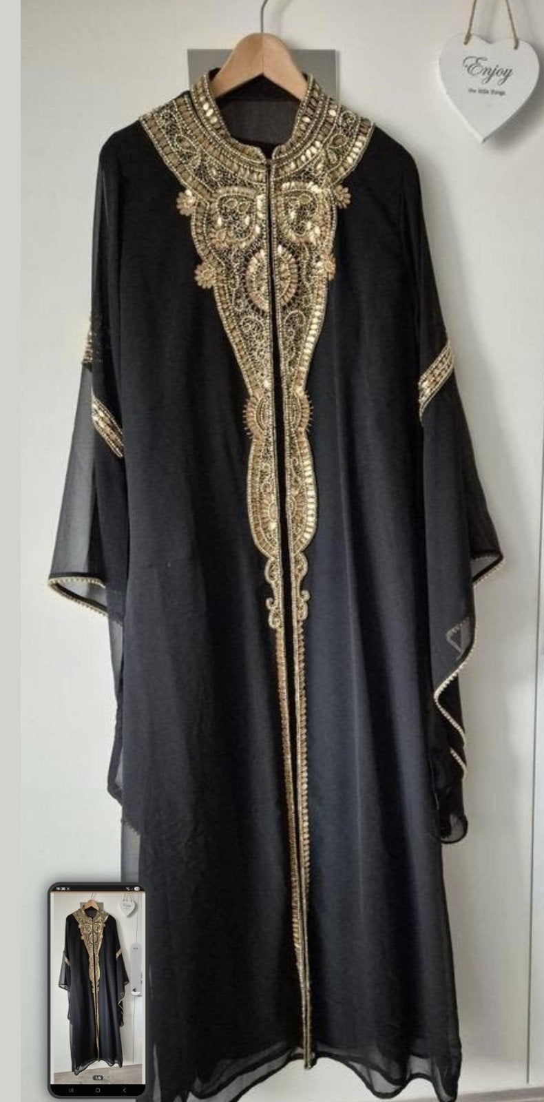 Feest /  Galajurk, Kleding | Dames, Gelegenheidskleding, Zo goed als nieuw, Galajurk, Maat 42/44 (L), Zwart, Ophalen