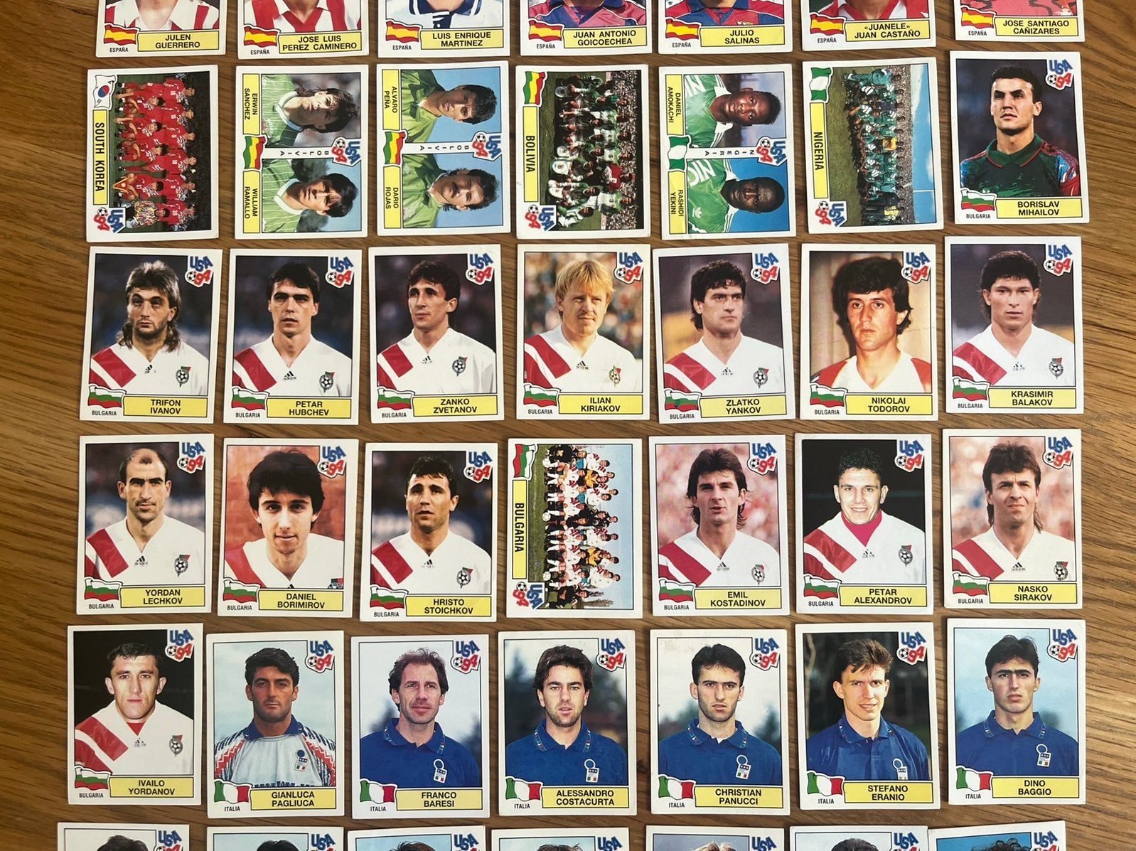 74 voetbalplaatjes Panini voetbal stickers WK 1994 USA WC, Verzamelen, Sportartikelen en Voetbal, Zo goed als nieuw, Poster, Plaatje of Sticker