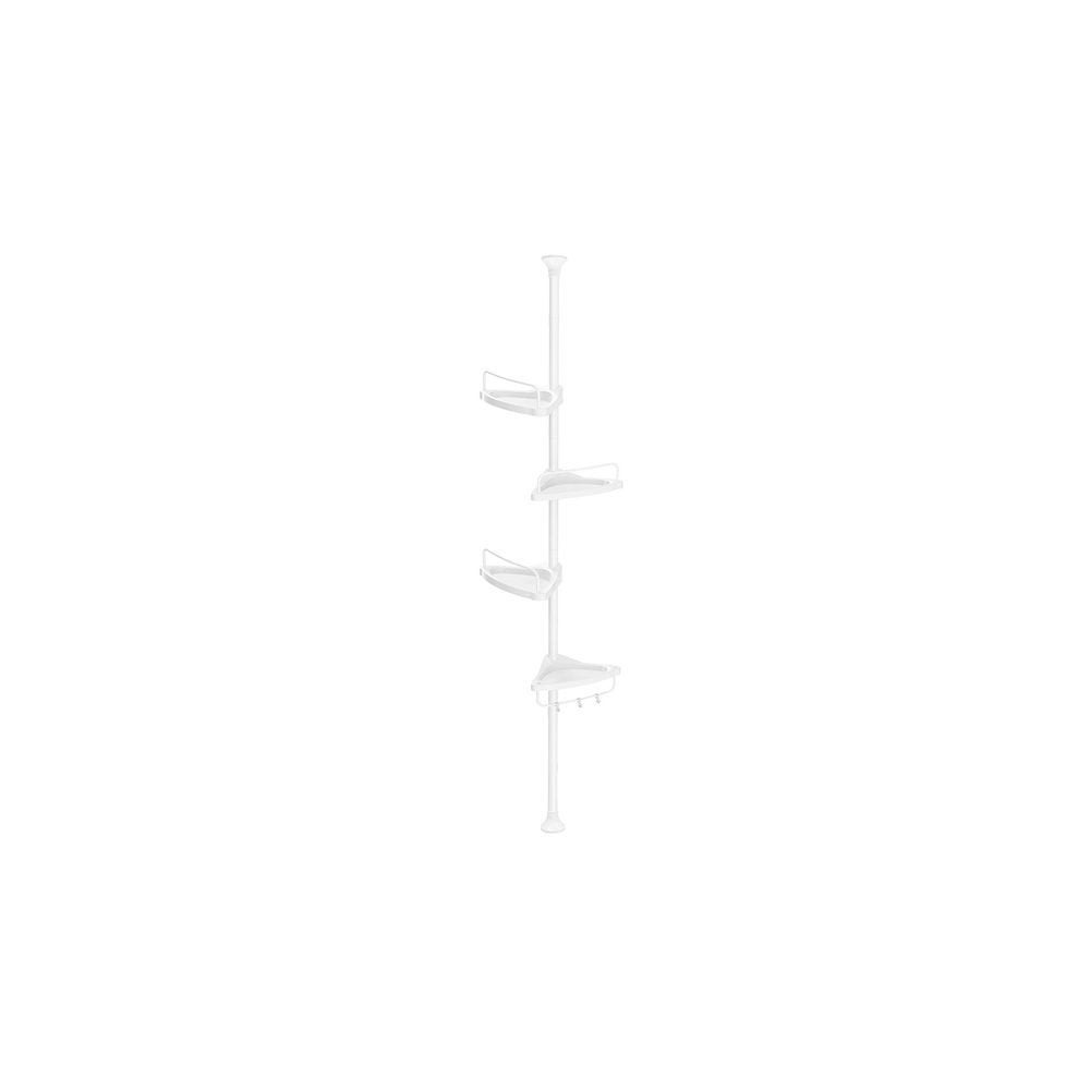 Badplank Doucheplank Hoekplank Badkamer Wit 4 laags 85-305cm, Ophalen of Verzenden, Nieuw, Wit, Handdoekenrek