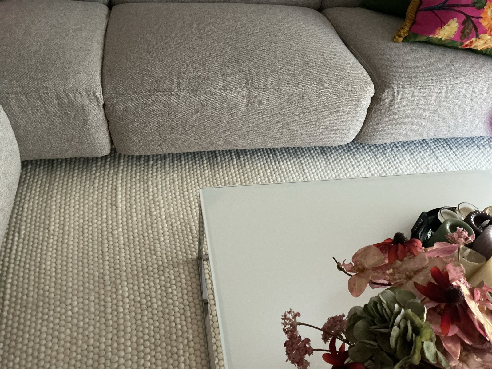 Zo goed als nieuw vloerkleed 2x3 meter, Ophalen, Beige, Zo goed als nieuw, 200 cm of meer