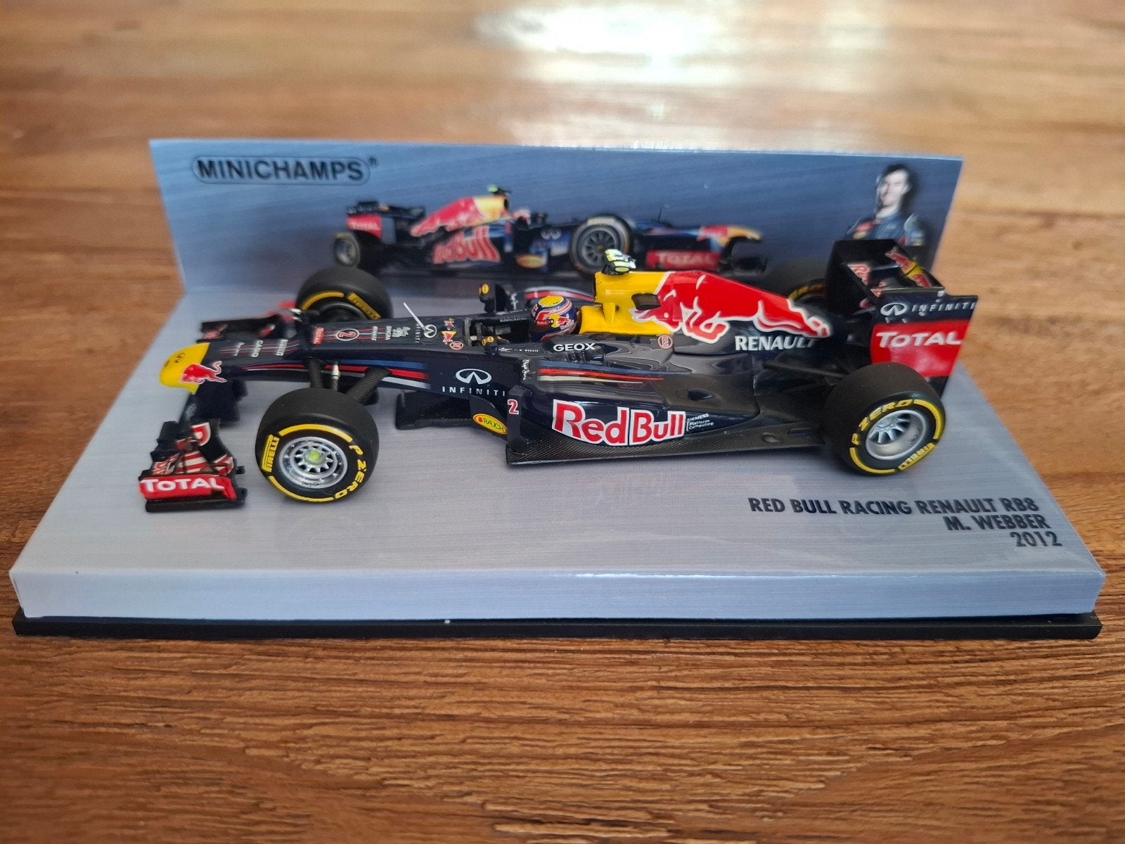 Minichamps Red Bull Racing Renault RB8 M. Webber 2012, Ophalen of Verzenden, Nieuw, Auto, MiniChamps