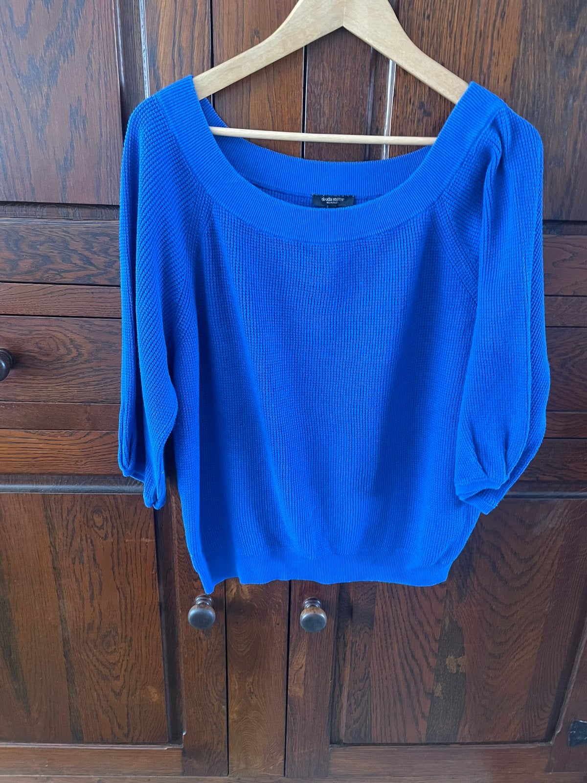 Z.g.a.n blauwe Trui met 3/4 Mouw groen mouwloos Shirt maat L, Kleding | Dames, Truien en Vesten, Ophalen, Overige kleuren, Maat 42/44 (L)
