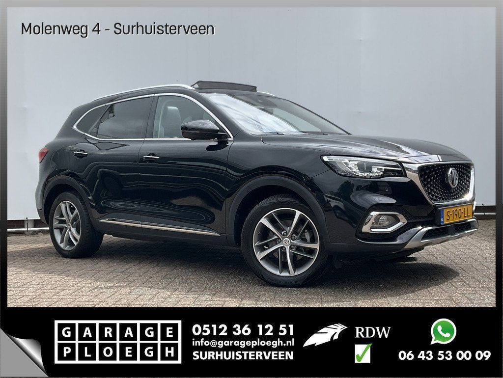 MG EHS 1.5 TGDI Plug-in Luxury Afn.Trekhaak Pano Leer Carpla, Auto's, MG, Gebruikt, Euro 6, 4 cilinders, Zwart