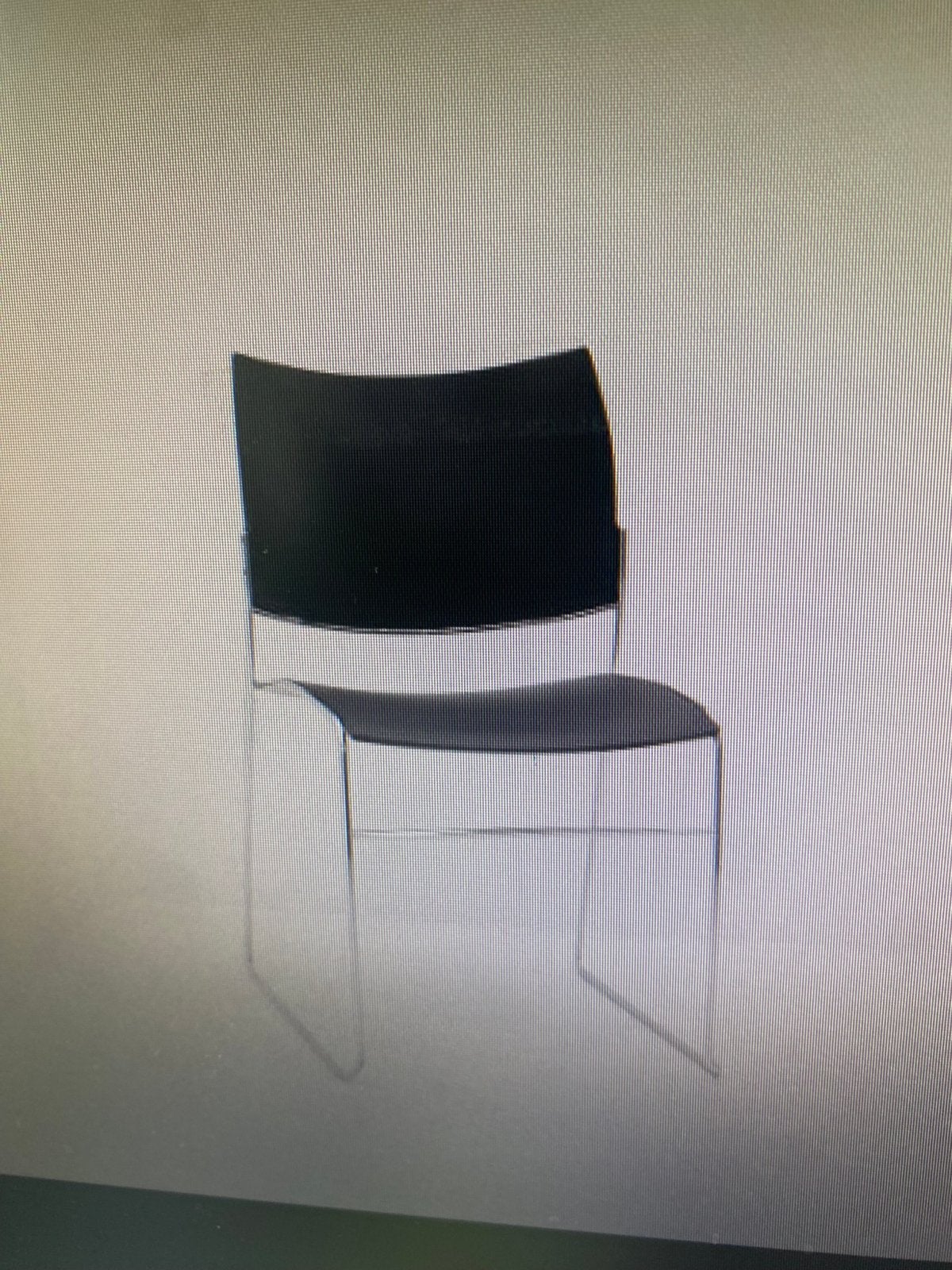 Casala Curvy designstoel zw/chrom prijs p.st. GRATIS BEZORGD, Gebruikt, Zwart, Ophalen of Verzenden, Vier