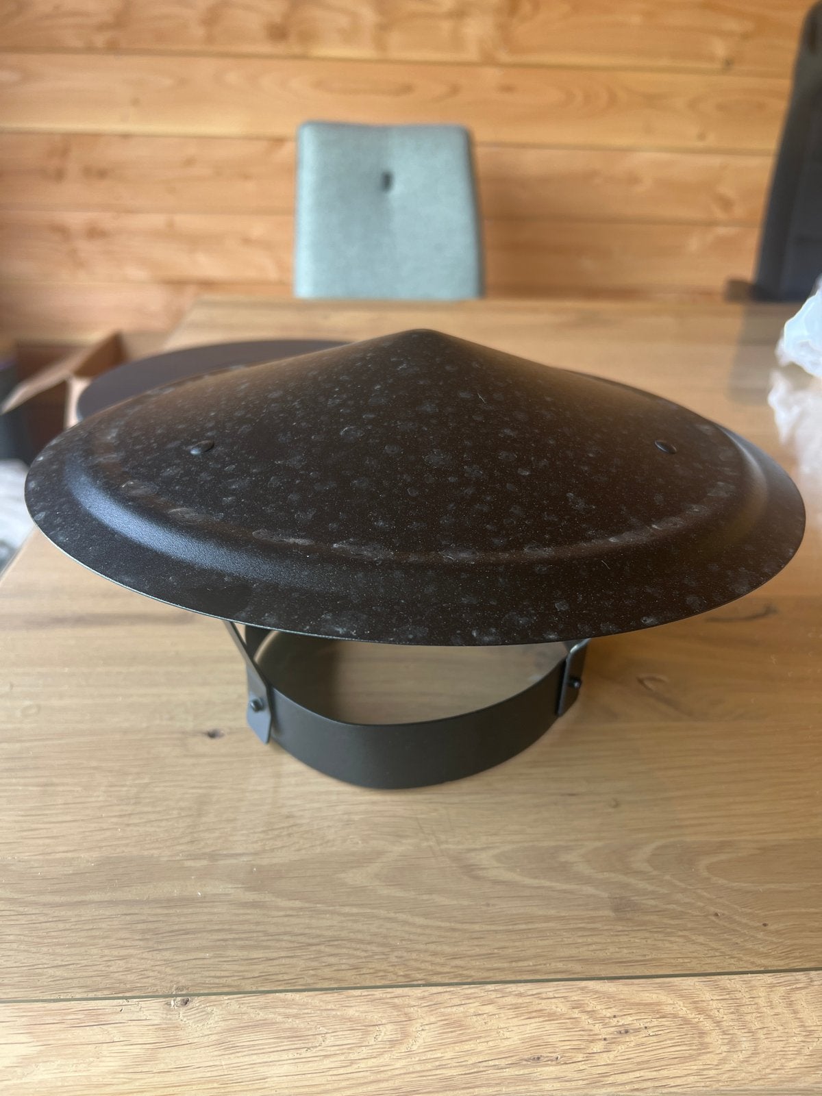 Schoorsteenkap voor 150mm pijp - licht beschadigd, Ophalen of Verzenden, Gebruikt