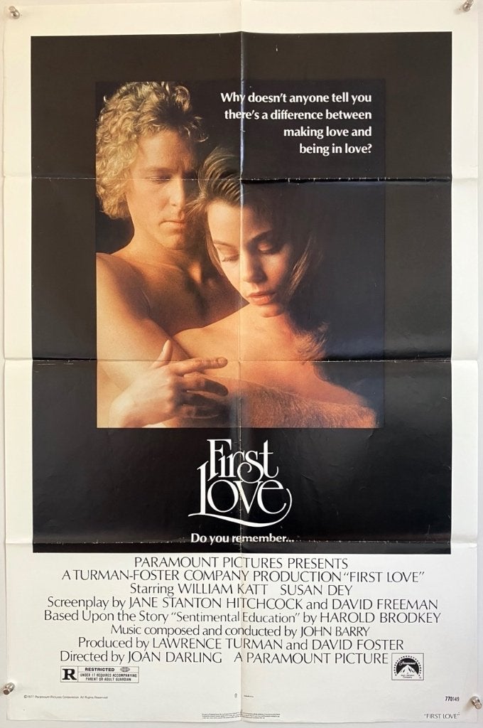 First Love (1977) - Originele filmposter, Verzenden, Gebruikt, A1 t/m A3, Film en Tv
