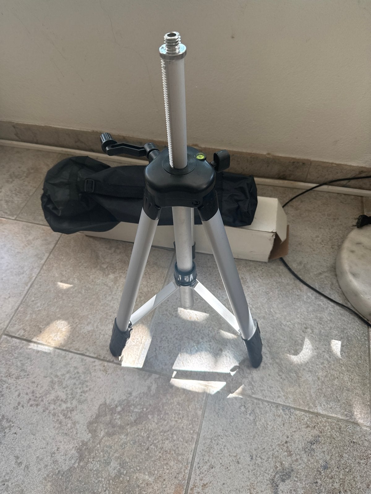 Compact Statief voor Laser of Camera met Waterpas, Ophalen, 125 cm of minder, Met waterpas, Driepoot